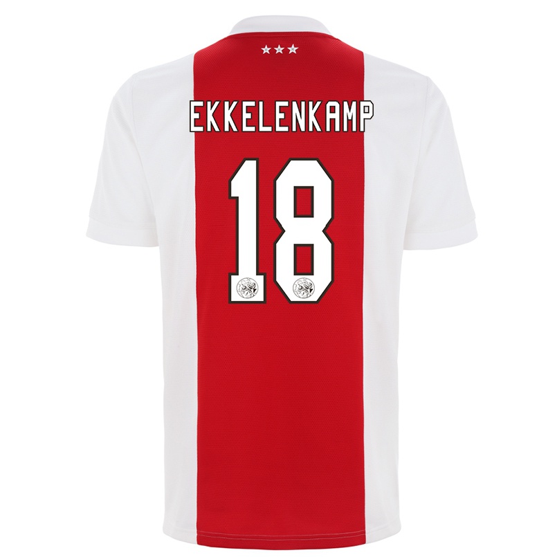 Kinder Fußball Jurgen Ekkelenkamp #18 Rot-weiss Heimtrikot Trikot 2021/22 T-shirt