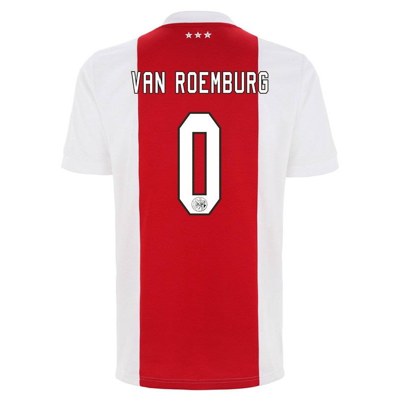 Kinder Fußball Timo Van Roemburg #0 Rot-weiss Heimtrikot Trikot 2021/22 T-shirt