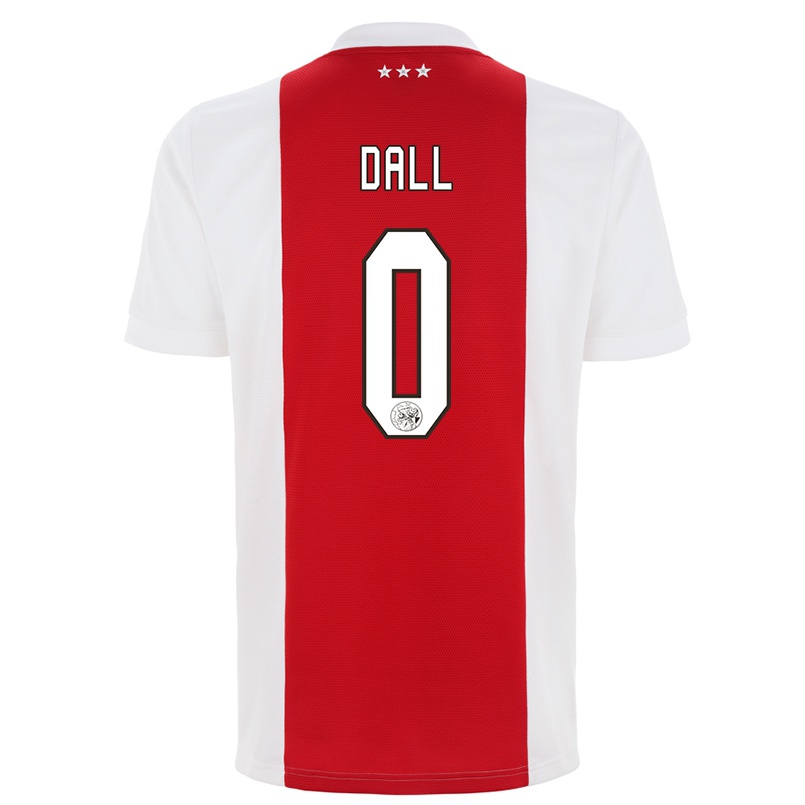 Kinder Fußball Eskild Dall #0 Rot-weiss Heimtrikot Trikot 2021/22 T-shirt