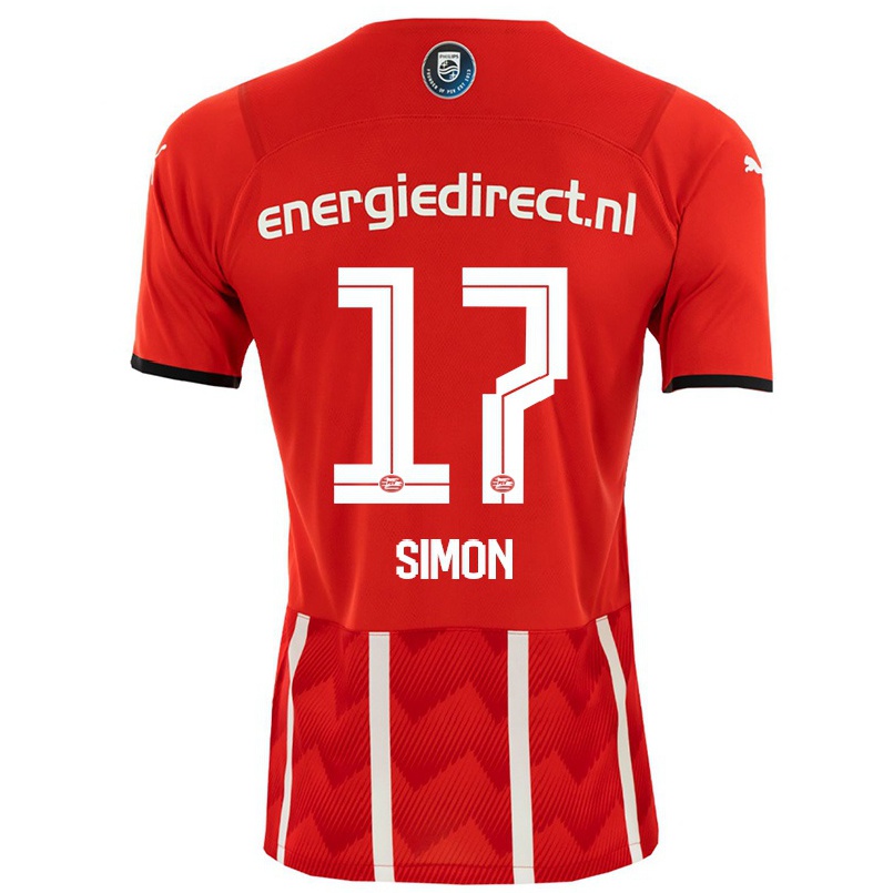 Kinder Fußball Kyah Simon #17 Rot Heimtrikot Trikot 2021/22 T-shirt