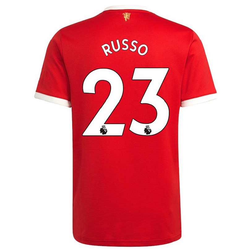 Kinder Fußball Alessia Russo #23 Rot Heimtrikot Trikot 2021/22 T-shirt