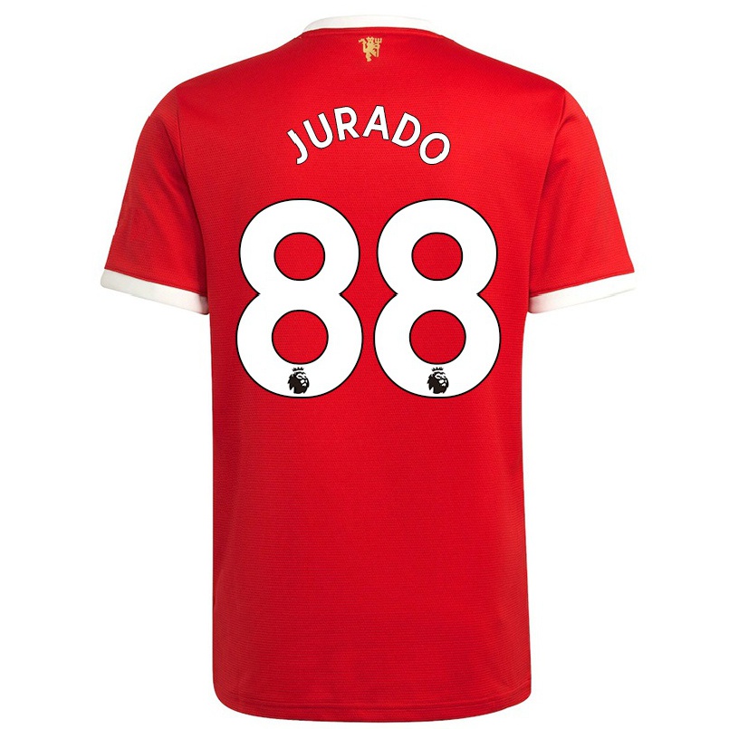 Kinder Fußball Marc Jurado #88 Rot Heimtrikot Trikot 2021/22 T-shirt