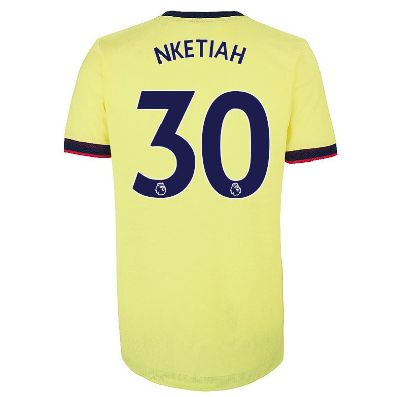 Kinder Fußball Eddie Nketiah #30 Rot-weiss Heimtrikot Trikot 2021/22 T-shirt