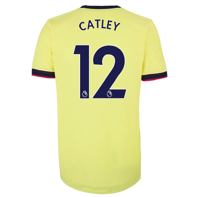 Kinder Fußball Steph Catley #12 Rot-weiss Heimtrikot Trikot 2021/22 T-shirt
