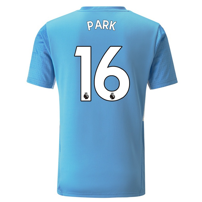Kinder Fußball Jess Park #16 Blau Heimtrikot Trikot 2021/22 T-shirt
