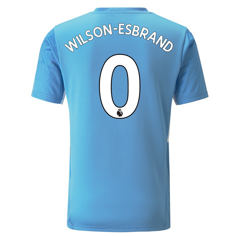 Kinder Fußball Josh Wilson-esbrand #0 Blau Heimtrikot Trikot 2021/22 T-shirt