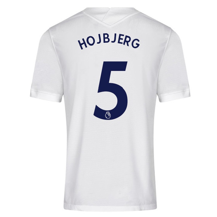 Kinder Fußball Pierre-emile Hojbjerg #5 Weiß Heimtrikot Trikot 2021/22 T-shirt