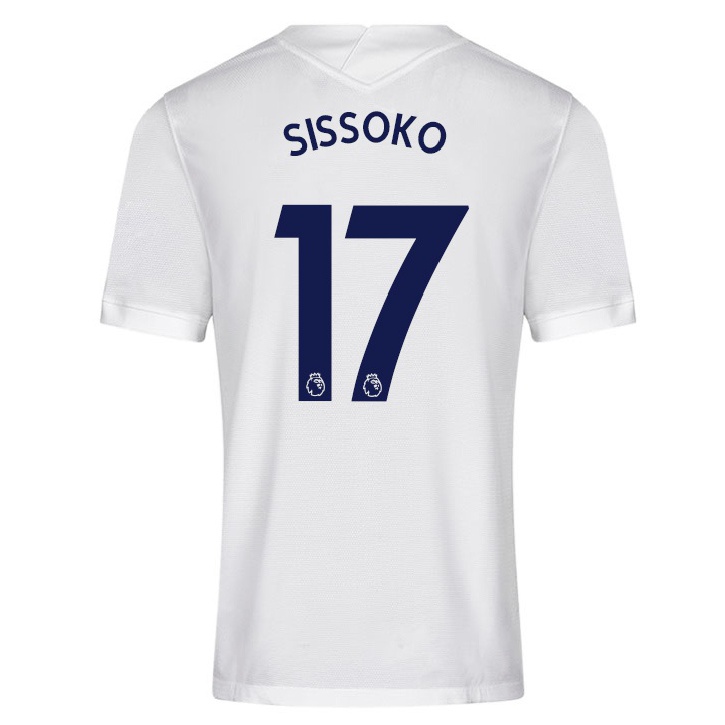 Kinder Fußball Moussa Sissoko #17 Weiß Heimtrikot Trikot 2021/22 T-shirt