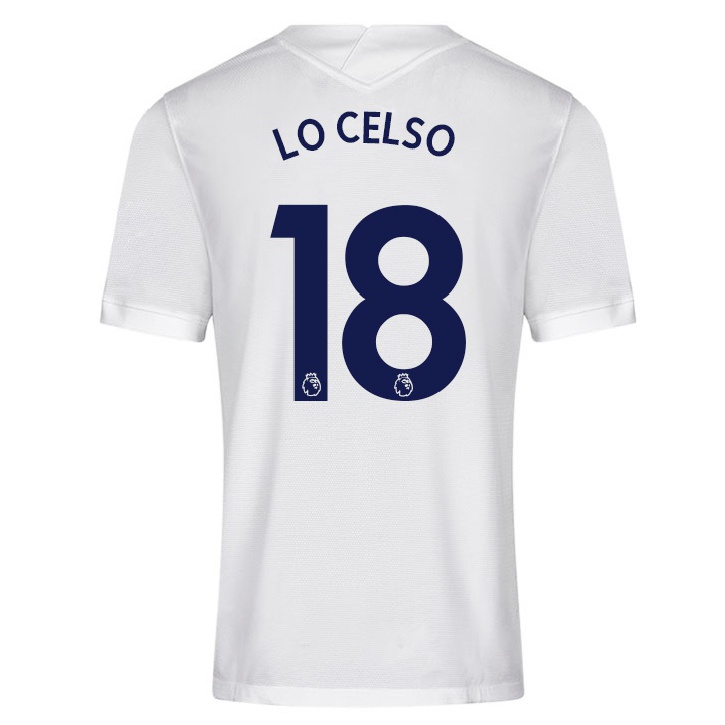 Kinder Fußball Giovani Lo Celso #18 Weiß Heimtrikot Trikot 2021/22 T-shirt