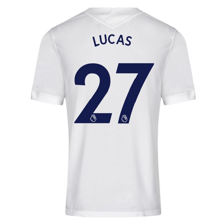 Kinder Fußball Lucas Moura #27 Weiß Heimtrikot Trikot 2021/22 T-shirt