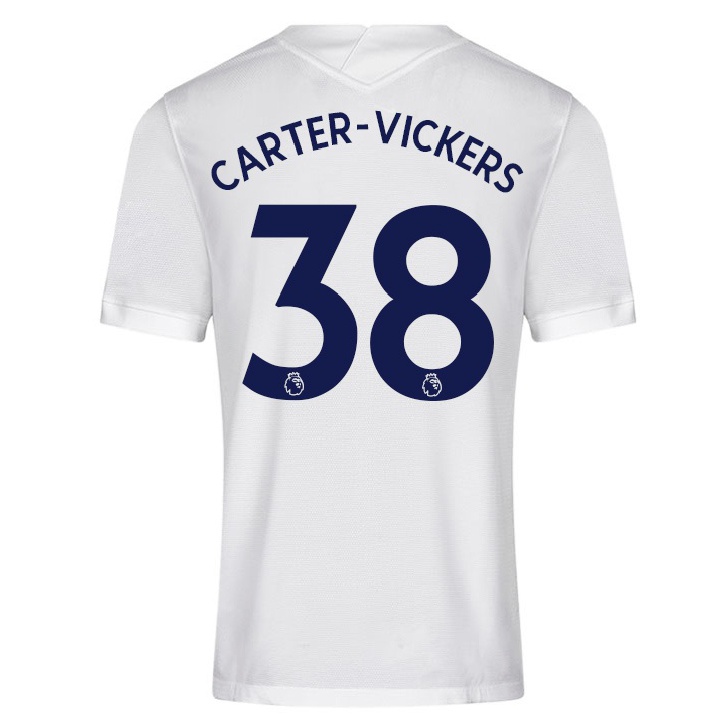 Kinder Fußball Cameron Carter-vickers #38 Weiß Heimtrikot Trikot 2021/22 T-shirt