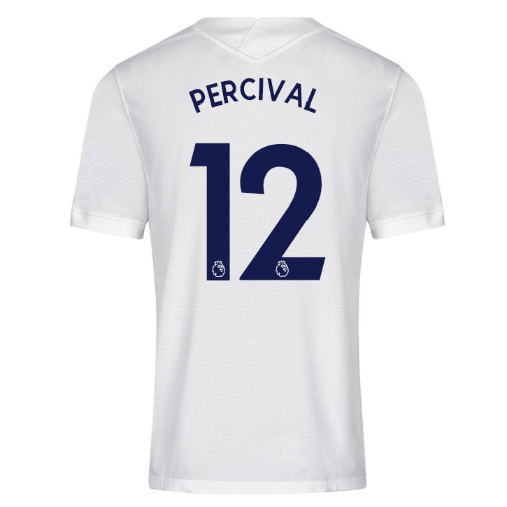 Kinder Fußball Ria Percival #12 Weiß Heimtrikot Trikot 2021/22 T-shirt