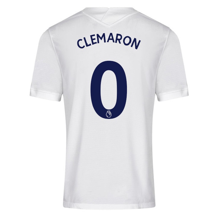 Kinder Fußball Maeva Clemaron #0 Weiß Heimtrikot Trikot 2021/22 T-shirt