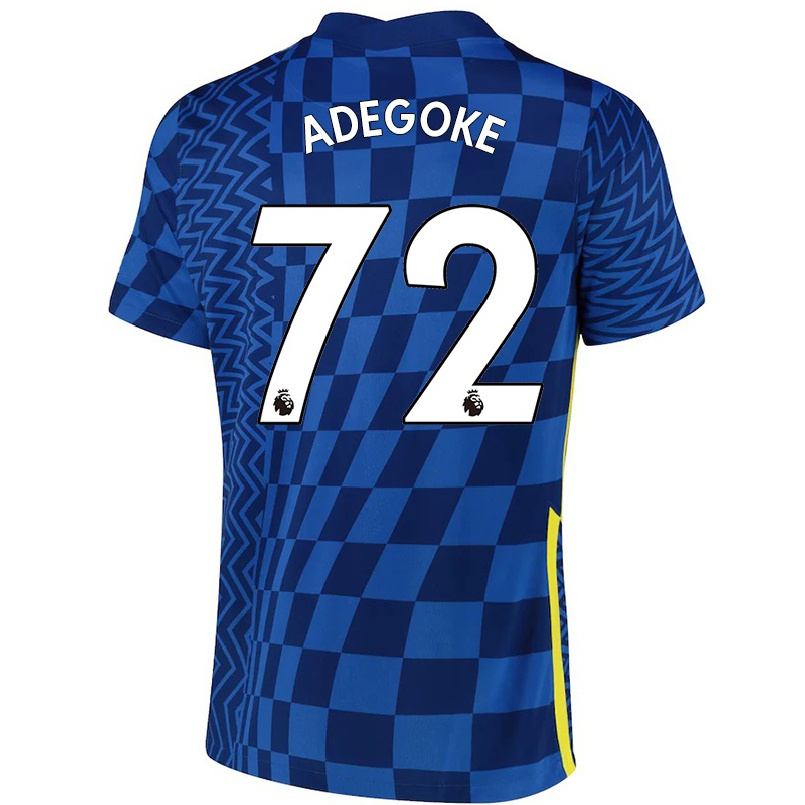 Kinder Fußball Prince Adegoke #72 Dunkelblau Heimtrikot Trikot 2021/22 T-shirt
