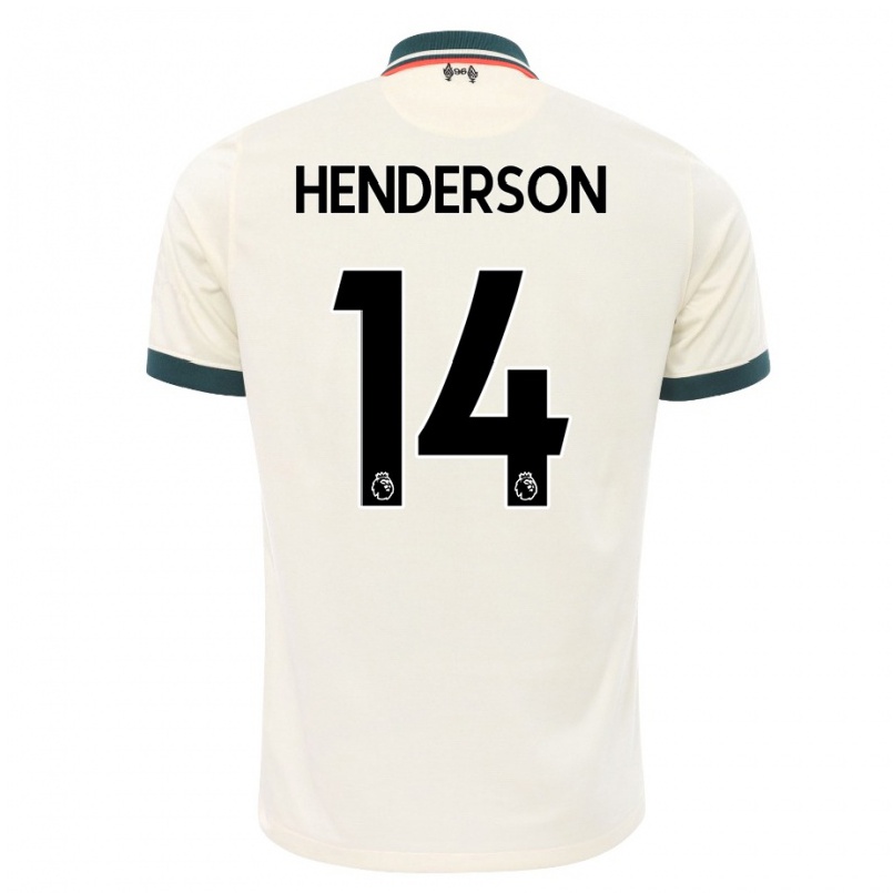 Kinder Fußball Henderson #14 Beige Auswärtstrikot Trikot 2021/22 T-shirt