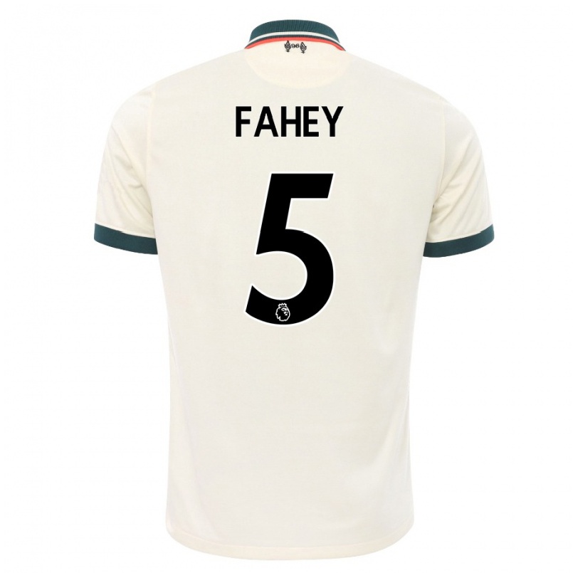 Kinder Fußball Niamh Fahey #5 Beige Auswärtstrikot Trikot 2021/22 T-shirt