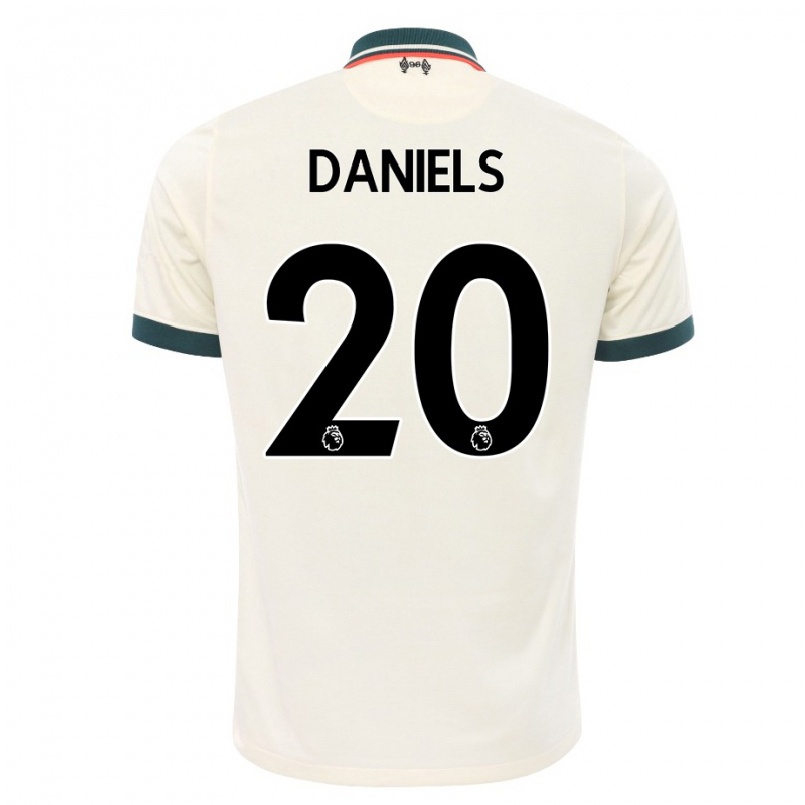 Kinder Fußball Yana Daniels #20 Beige Auswärtstrikot Trikot 2021/22 T-shirt