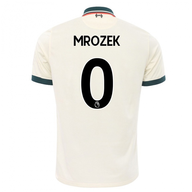 Kinder Fußball Fabian Mrozek #0 Beige Auswärtstrikot Trikot 2021/22 T-shirt