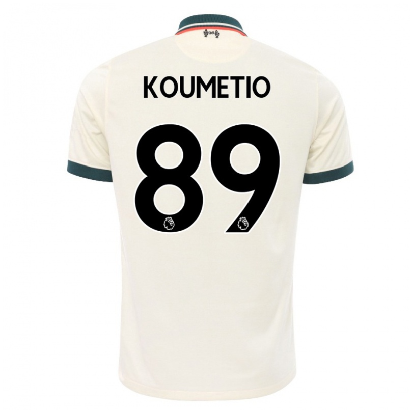 Kinder Fußball Billy Koumetio #89 Beige Auswärtstrikot Trikot 2021/22 T-shirt