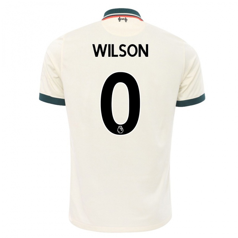 Kinder Fußball Sean Wilson #0 Beige Auswärtstrikot Trikot 2021/22 T-shirt