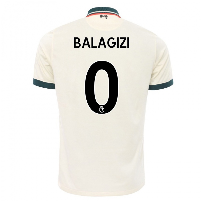 Kinder Fußball James Balagizi #0 Beige Auswärtstrikot Trikot 2021/22 T-shirt