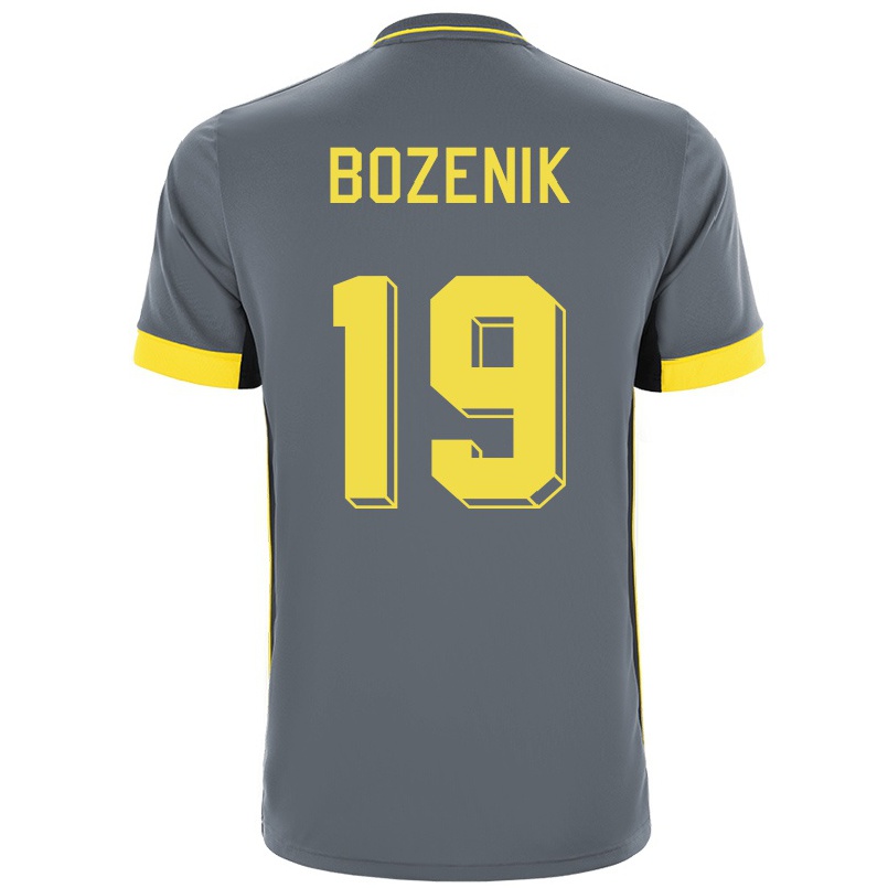 Kinder Fußball Robert Bozenik #19 Grad Schwarz Auswärtstrikot Trikot 2021/22 T-shirt