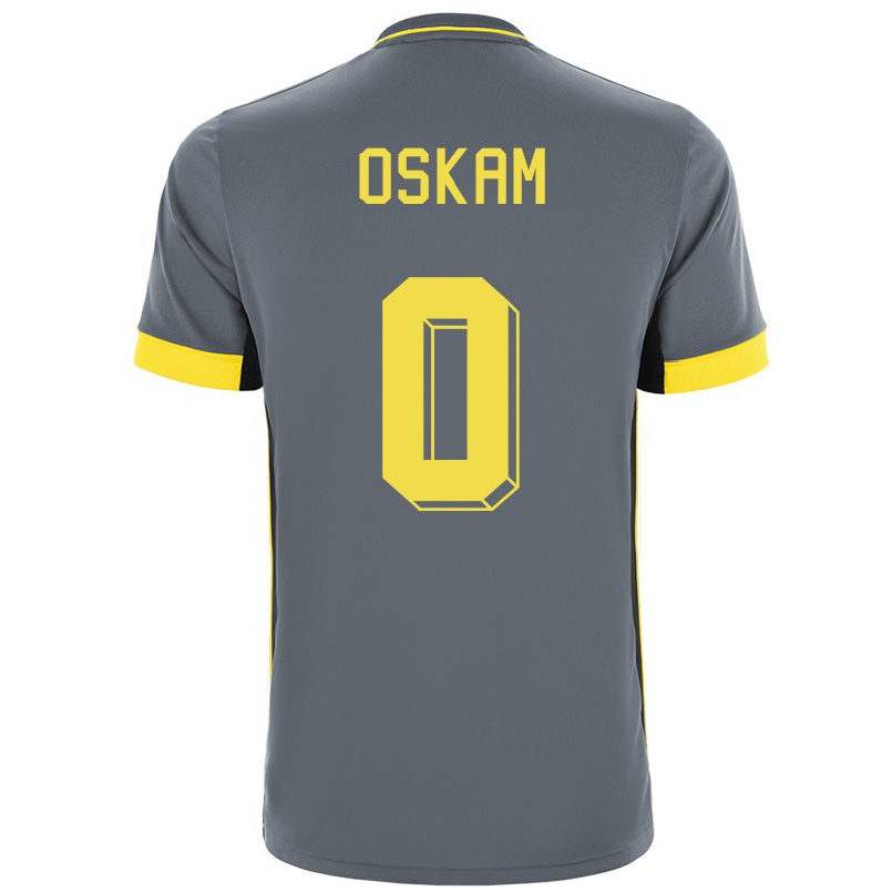 Kinder Fußball Bram Oskam #0 Grad Schwarz Auswärtstrikot Trikot 2021/22 T-shirt