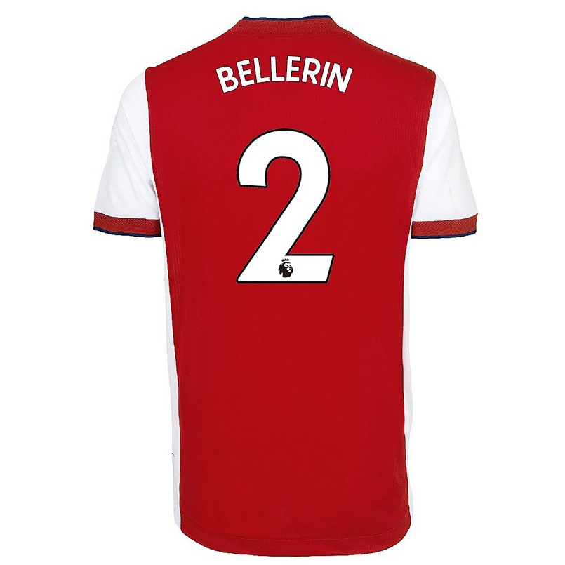 Kinder Fußball Hector Bellerin #2 Gelb Auswärtstrikot Trikot 2021/22 T-shirt