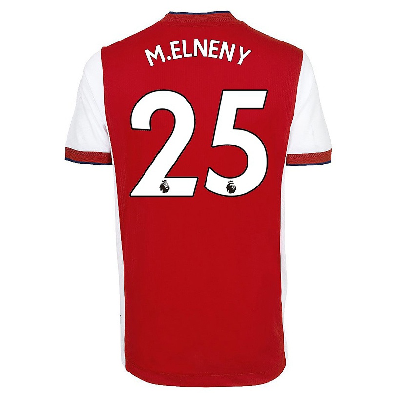 Kinder Fußball Mohamed Elneny #25 Gelb Auswärtstrikot Trikot 2021/22 T-shirt