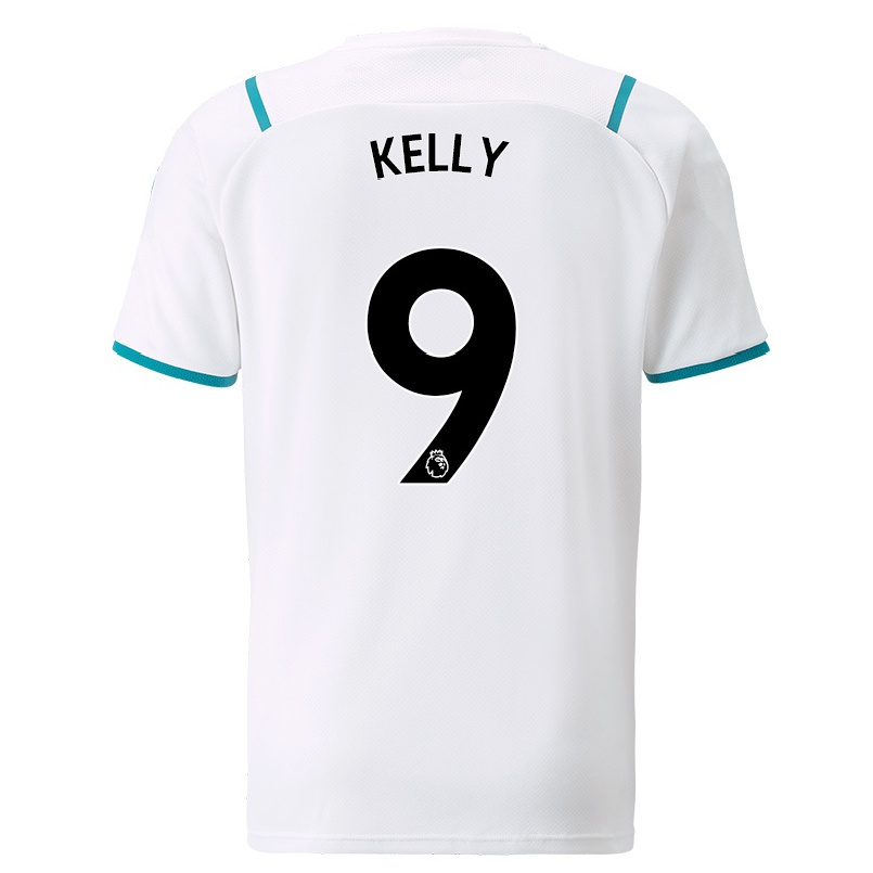 Kinder Fußball Chloe Kelly #9 Weiß Auswärtstrikot Trikot 2021/22 T-shirt