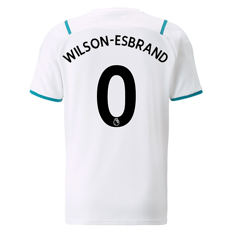 Kinder Fußball Josh Wilson-esbrand #0 Weiß Auswärtstrikot Trikot 2021/22 T-shirt