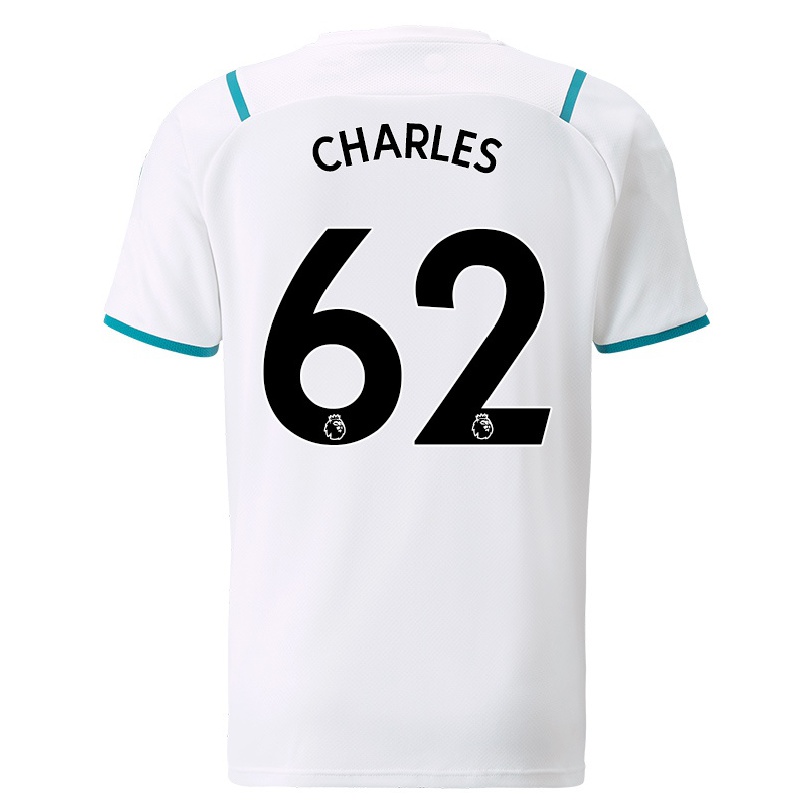 Kinder Fußball Shea Charles #62 Weiß Auswärtstrikot Trikot 2021/22 T-shirt