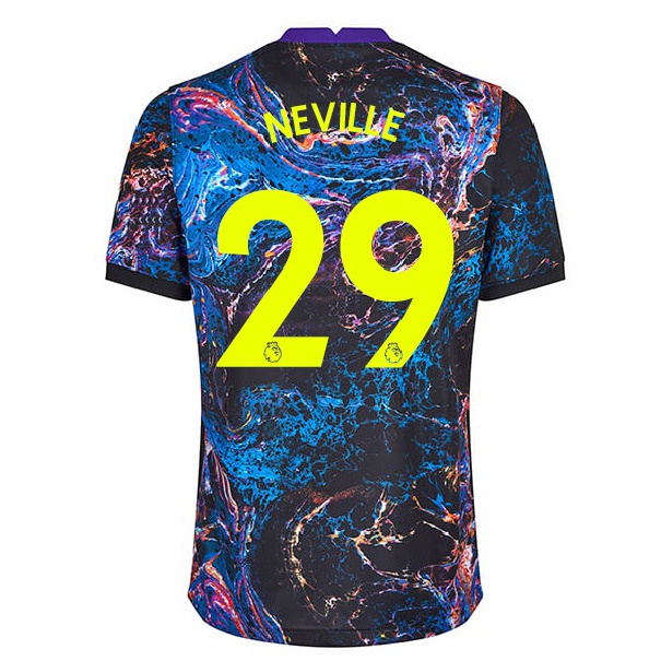 Kinder Fußball Ashleigh Neville #29 Mehrfarbig Auswärtstrikot Trikot 2021/22 T-shirt