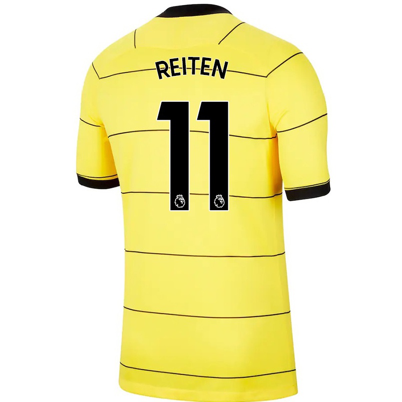 Kinder Fußball Guro Reiten #11 Gelb Auswärtstrikot Trikot 2021/22 T-shirt