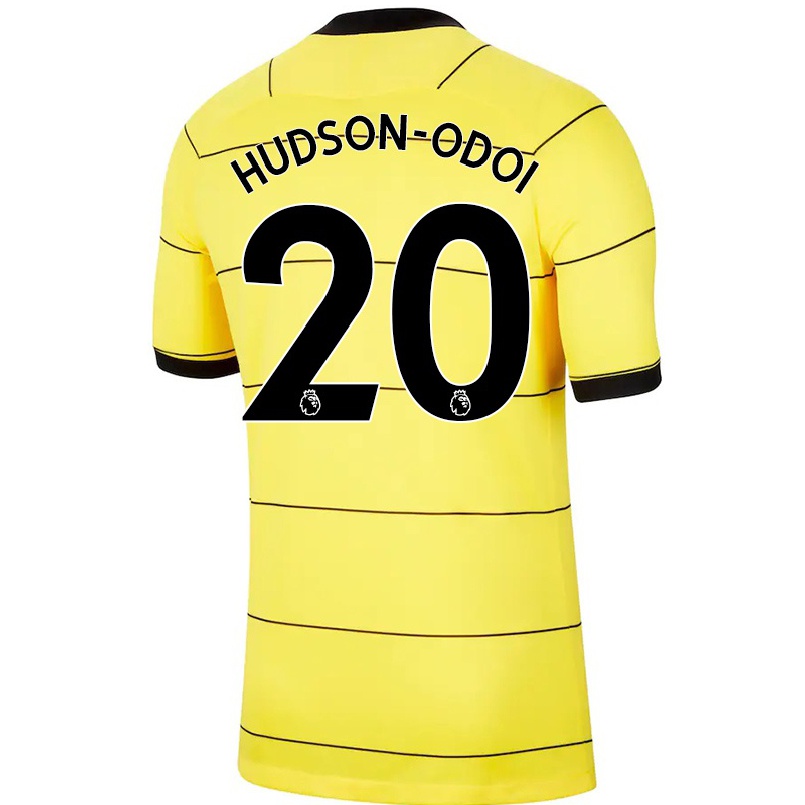 Kinder Fußball Callum Hudson-odoi #20 Gelb Auswärtstrikot Trikot 2021/22 T-shirt