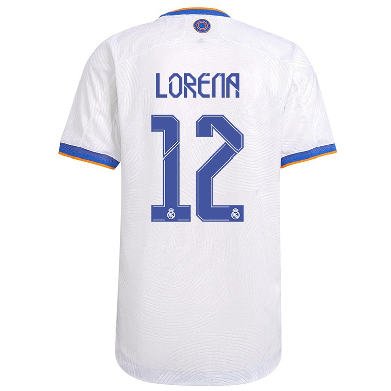 Kinder Fußball Lorena Navarro #12 Weiß Heimtrikot Trikot 2021/22 T-shirt