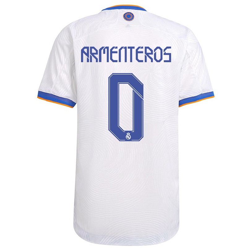 Kinder Fußball Isma Armenteros #0 Weiß Heimtrikot Trikot 2021/22 T-shirt