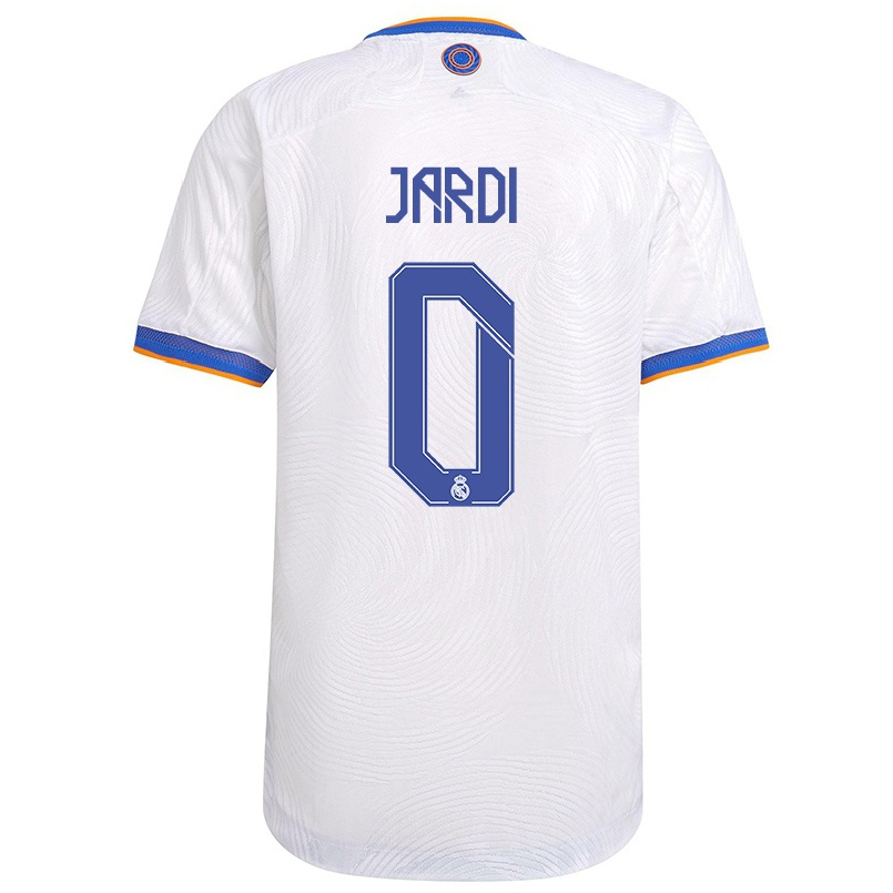 Kinder Fußball Jaume Jardi #0 Weiß Heimtrikot Trikot 2021/22 T-Shirt