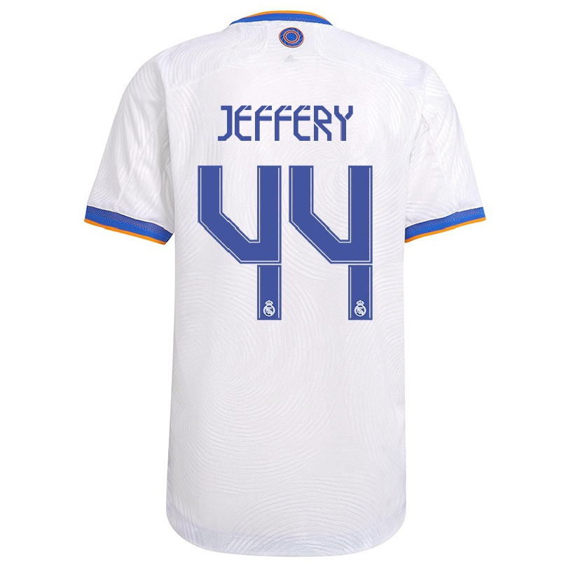 Kinder Fußball Taylor Jeffery #44 Weiß Heimtrikot Trikot 2021/22 T-shirt