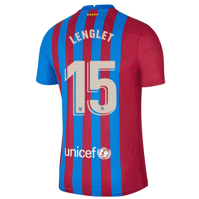 Kinder Fußball Clement Lenglet #15 Kastanienbraun Heimtrikot Trikot 2021/22 T-shirt
