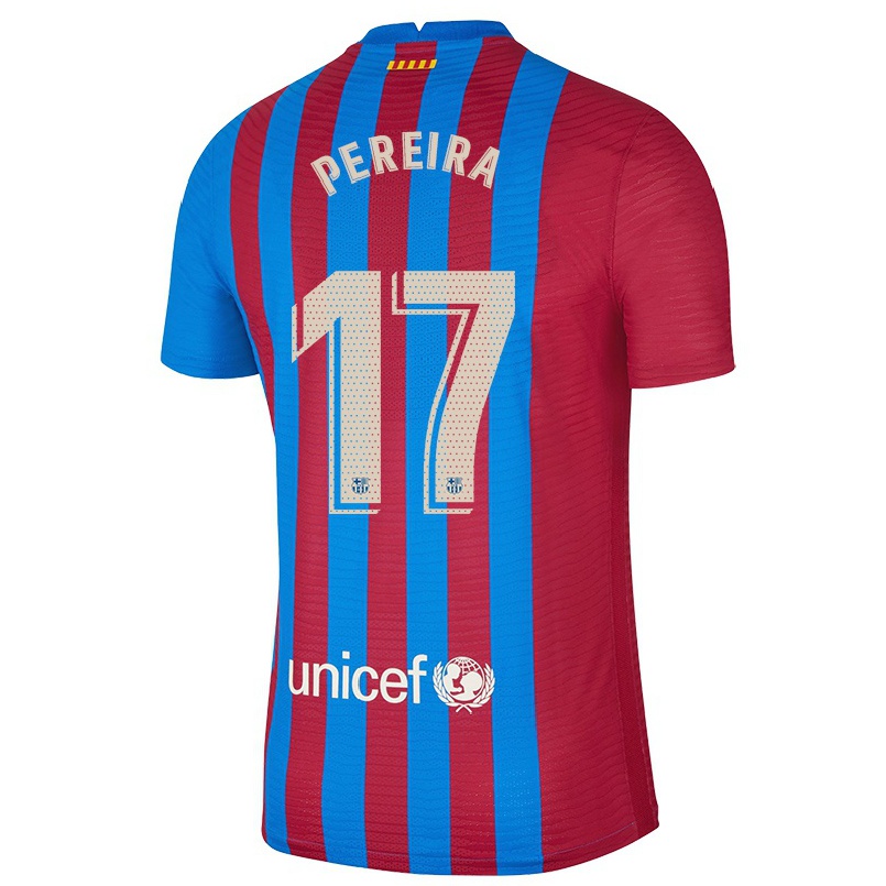 Kinder Fußball Andrea Pereira #17 Kastanienbraun Heimtrikot Trikot 2021/22 T-shirt