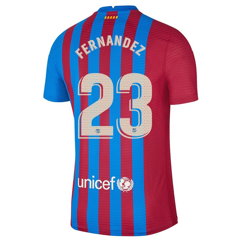 Kinder Fußball Jana Fernandez #23 Kastanienbraun Heimtrikot Trikot 2021/22 T-shirt