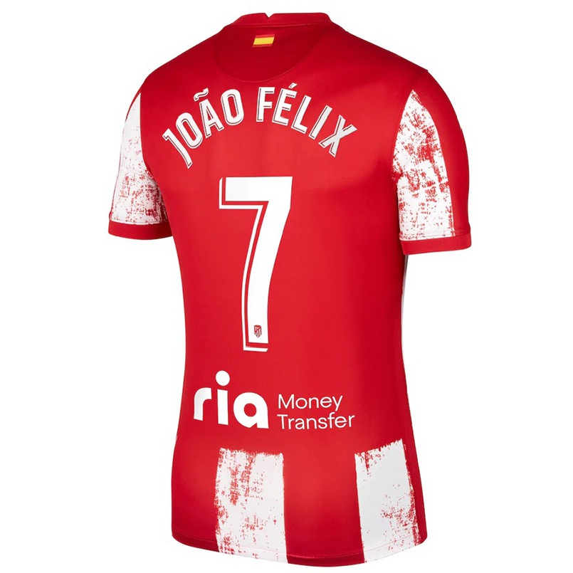 Kinder Fußball Joao Felix #7 Rot-weiss Heimtrikot Trikot 2021/22 T-shirt