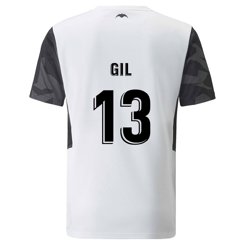 Kinder Fußball Noelia Gil #13 Weiß Heimtrikot Trikot 2021/22 T-Shirt
