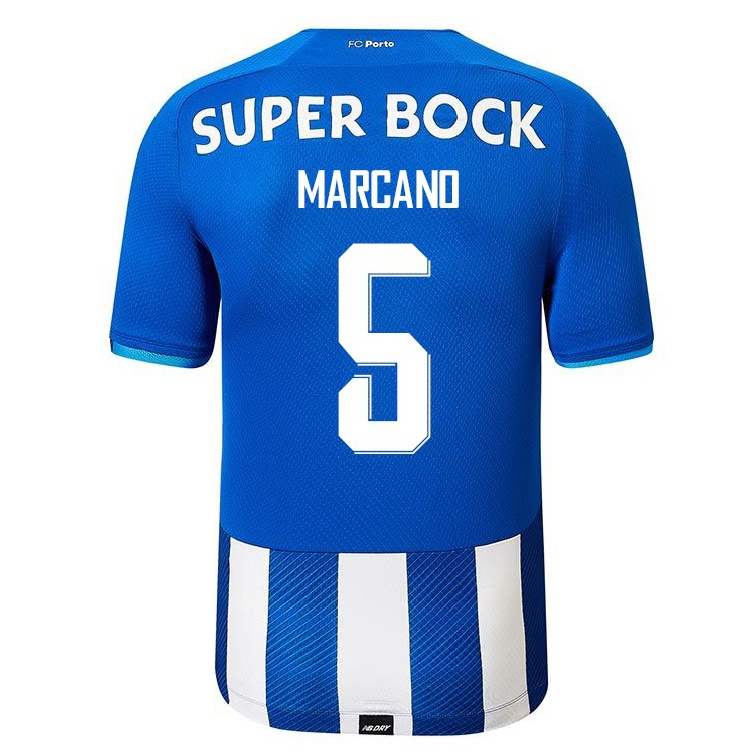 Kinder Fußball Ivan Marcano #5 Königsblau Heimtrikot Trikot 2021/22 T-shirt