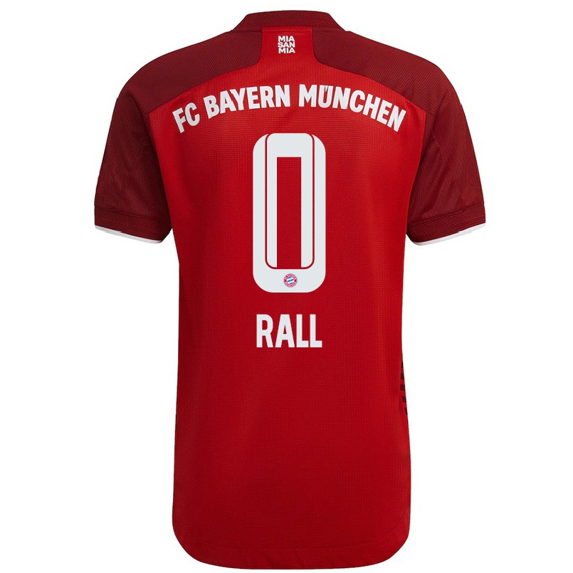 Kinder Fußball Maximiliane Rall #0 Dunkelrot Heimtrikot Trikot 2021/22 T-shirt