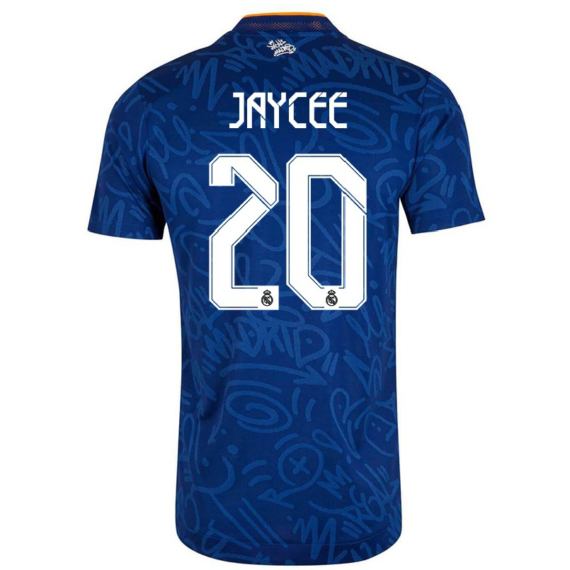 Kinder Fußball Carroll Jaycee #20 Dunkelblau Auswärtstrikot Trikot 2021/22 T-shirt