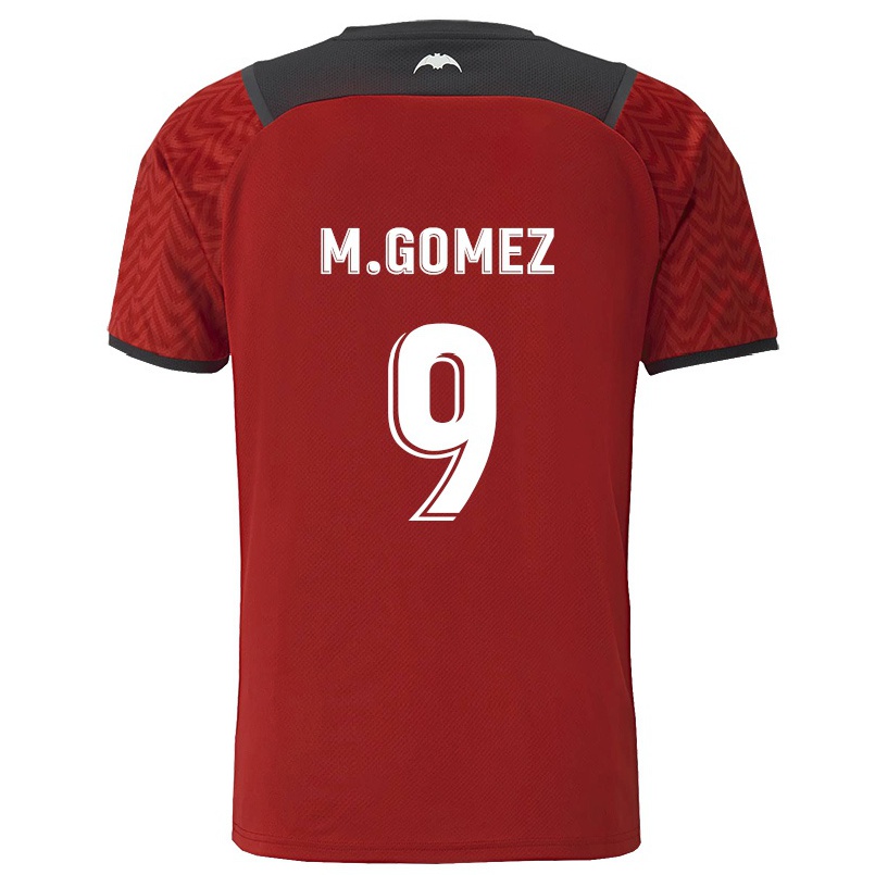 Kinder Fußball Maxi Gomez #9 Dunkelrot Auswärtstrikot Trikot 2021/22 T-Shirt