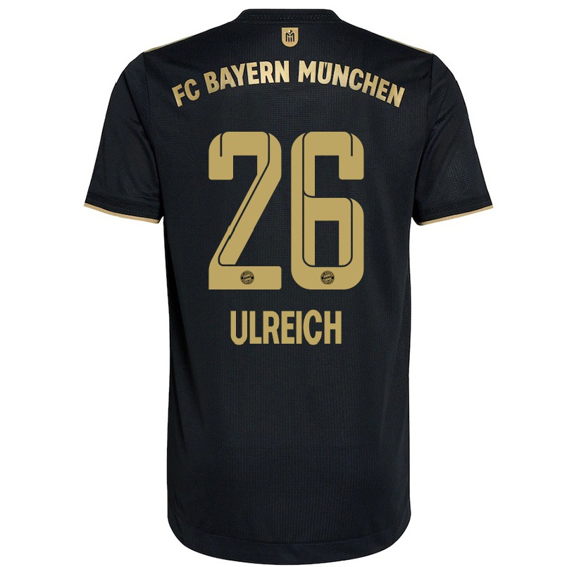 Kinder Fußball Sven Ulreich #26 Schwarz Auswärtstrikot Trikot 2021/22 T-shirt