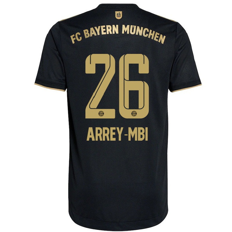 Kinder Fußball Bright Arrey-mbi #26 Schwarz Auswärtstrikot Trikot 2021/22 T-shirt